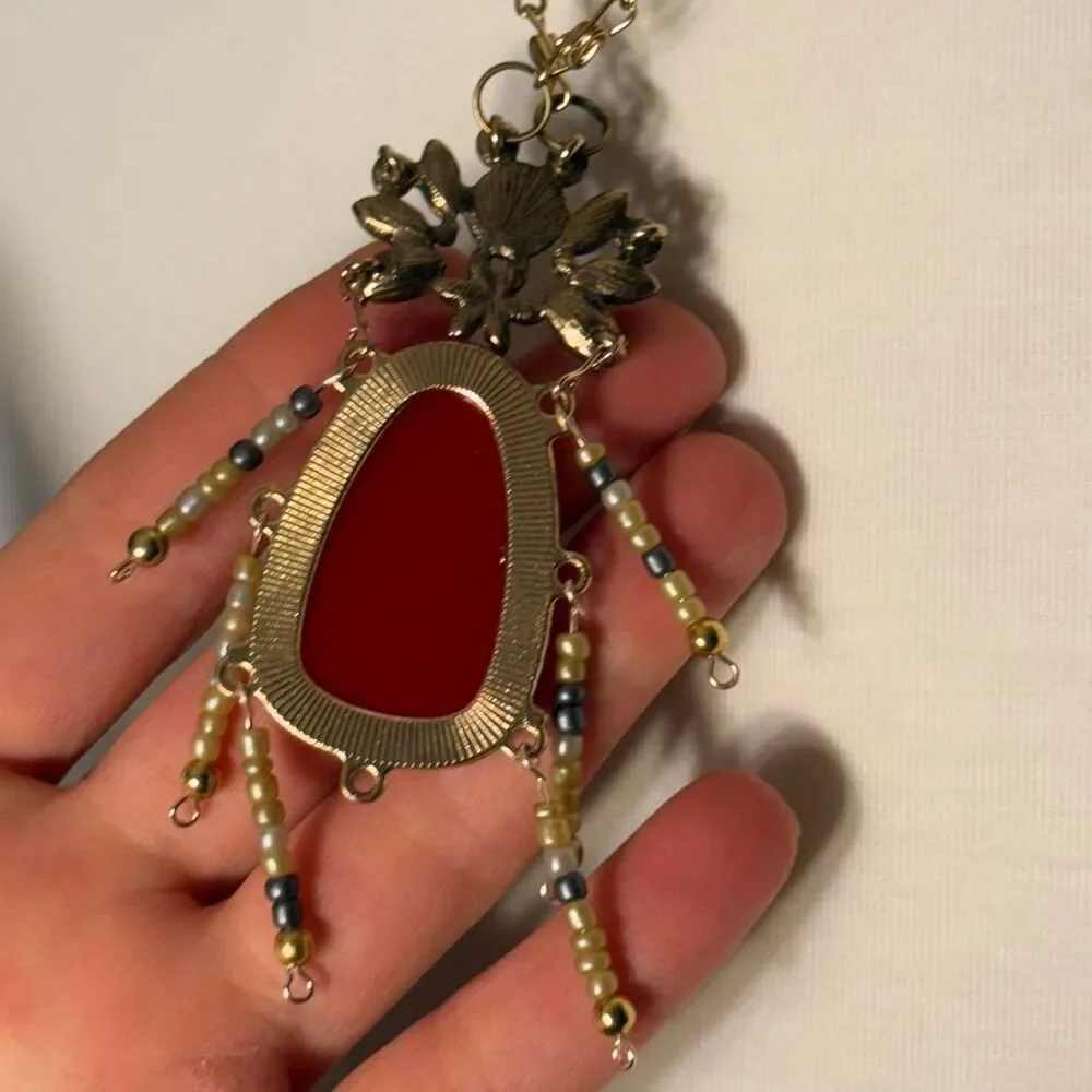 Handmade Beetle Necklace